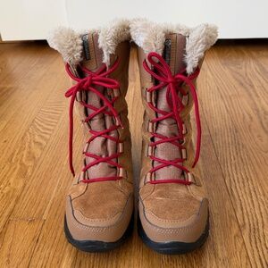 Women's Columbia Ice Maiden II Snow Boots, Elk Brown, Size 8.5